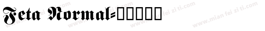 Feta Normal字体转换